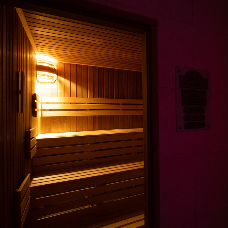 Wellness a sauna